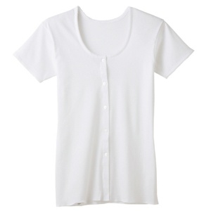 グンゼ　快適工房　３分袖前開き釦付シャツ　婦人　ホワイト　Ｌ　ＫＱ５０３８－Ｗ－Ｌ　１着1