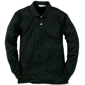 アルトコーポレーション　長袖ポロシャツ（ポケット付）　ブラック　Ｌサイズ　ＣＬ－３３３－９１－Ｌ　１着