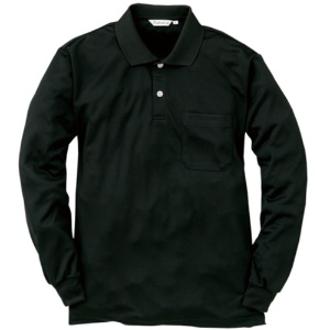 アルトコーポレーション　長袖ポロシャツ（ポケット付）　ブラック　Ｌサイズ　ＣＬ－３３３－９１－Ｌ　１着1