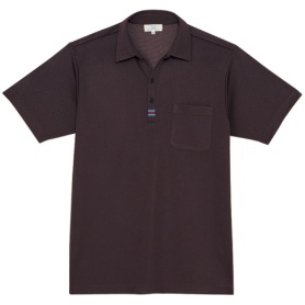 トンボ　ニットシャツ　モイステックスドットニット　ダークブラウン　Ｓサイズ　ＣＲ２１４－３１－Ｓ　１着