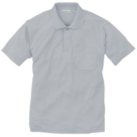 アルトコーポレーション　半袖ポロシャツ（ポケット付）　シルバーグレー　Ｓサイズ　ＣＬ５５５－２３－Ｓ　１着