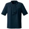 チクマ　バンドカラーポロシャツ　コンフォータブルニット　紺　５号　ＡＲ７６１１－１－５　１着