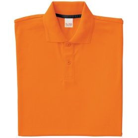 クロダルマ　長袖ポロシャツ（脇スリット）　ワッフル　オレンジ　ＳＳサイズ　２５４１５－１－２８－ＳＳ　１着