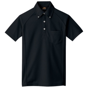 コーコス　ボタンダウンポロシャツ　マイクロバックメッシュ　ブラック　Ｌサイズ　ＡＳ－６７７－１３－Ｌ　１着1