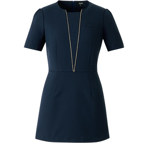 アンジョア　チュニック　ナチュラルツイル　ネイビー　９号　４２０５６－１－９　１着1