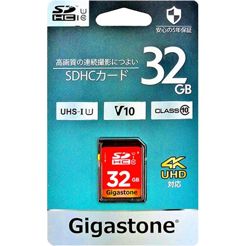 Ｇｉｇａｓｔｏｎｅ　ＳＤＨＣカード　３２ＧＢ　Ｖ１０　ＵＨＳ－１　Ｕ１　ＧＪＳＸ－３２ＧＶ１　１枚2
