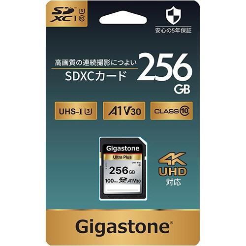 Ｇｉｇａｓｔｏｎｅ　ＳＤＸＣカード　２５６ＧＢ　Ｖ３０　ＵＨＳ－１　Ｕ３　Ａ１　ＧＪＳＸ－２５６ＧＶ３Ａ１　１枚2