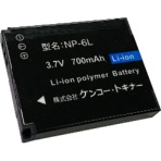ケンコー・トキナー　デジタルカメラＫＣ－０３ＴＹ用バッテリー　ＮＰ－６Ｌ　１４４０４９　１個