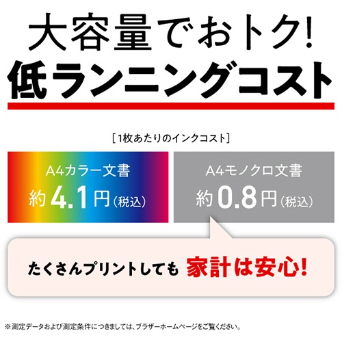 ブラザー　ＰＲＩＶＩＯ　大容量ファーストタンク　インクジェット複合機（Ｗｉ－Ｆｉ）　Ａ４　ＦＡＸ機能・子機１台付　ＭＦＣ－Ｊ４９４０ＤＮ　１台7