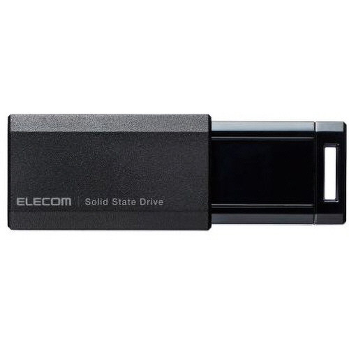 たのめーる】エレコム 外付けポータブルSSD 500GB ブラック ESD