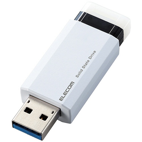 エレコム　外付けポータブルＳＳＤ　５００ＧＢ　ホワイト　ＥＳＤ－ＥＰＫ０５００ＧＷＨ　１台1
