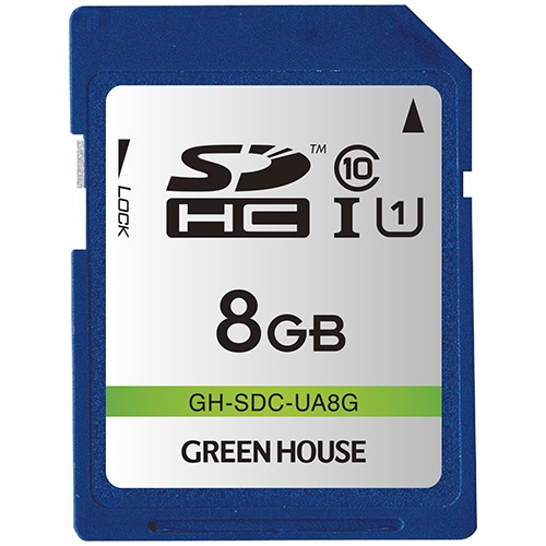グリーンハウス　ＳＤＨＣメモリーカード　８ＧＢ　ＵＨＳ－Ｉ　Ｃｌａｓｓ１０　ＧＨ－ＳＤＣ－ＵＡ８Ｇ　１枚1