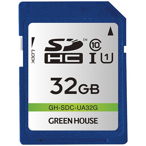 グリーンハウス　ＳＤＨＣメモリーカード　３２ＧＢ　ＵＨＳ－Ｉ　Ｃｌａｓｓ１０　ＧＨ－ＳＤＣ－ＵＡ３２Ｇ　１枚1