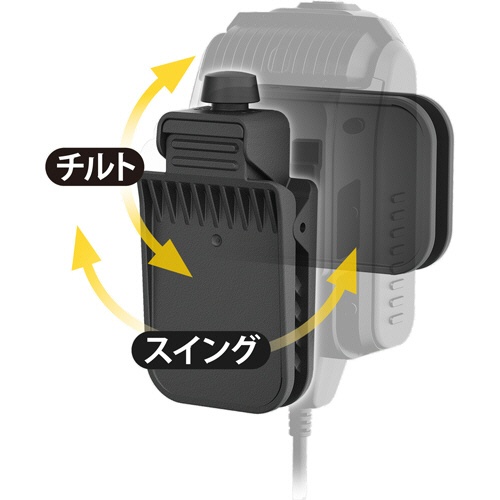 ザクティ　ウェアラブルカメラ（胸部用）クリップマウントアクセサリ　ＡＸ－ＣＭ３００　１個2