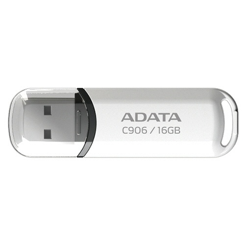 ＡＤＡＴＡ　Ｃ９０６　小型ＵＳＢフラッシュドライブ　１６ＧＢ　ホワイト　ＡＣ９０６－１６Ｇ－ＲＷＨ　１個1