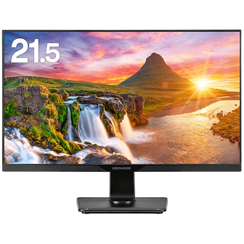グリーンハウス　２１．５型ワイド広視野角ＬＥＤ液晶ディスプレイ　ブラック　ＧＨ－ＬＣＷ２２Ｌ－ＢＫ　１台1