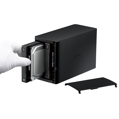バッファロー　ＬｉｎｋＳｔａｔｉｏｎ　ＲＡＩＤ機能搭載　ネットワーク対応ＨＤＤ　１２ＴＢ　ＬＳ２２０Ｄ１２０２Ｇ　１台4
