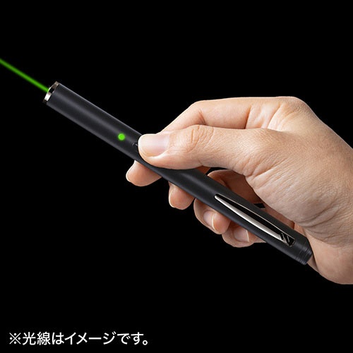 サンワダイレクト　レーザーポインター　（グリーンレーザー・ポインター・ＰＳＣマーク認証・クリップ付き）　２００－ＬＰＰ０４２　１個9