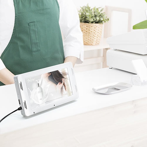 サンワダイレクト　電子ポップモニター　７型　マグネット取り付け　スタンド付き　４００－ＭＥＤＩ０３６　１台10