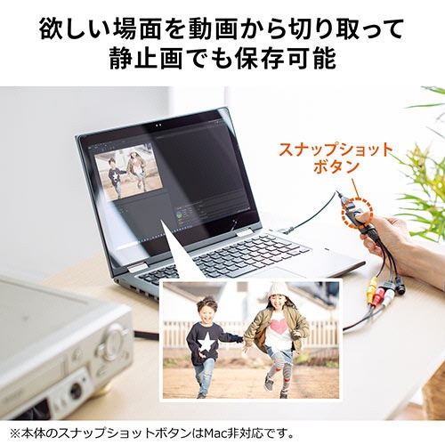 サンワダイレクト　ＵＳＢビデオキャプチャー　ビデオテープ対応　Ｗｉｎ／Ｍａｃ対応　４００－ＭＥＤＩ０３９　１個5