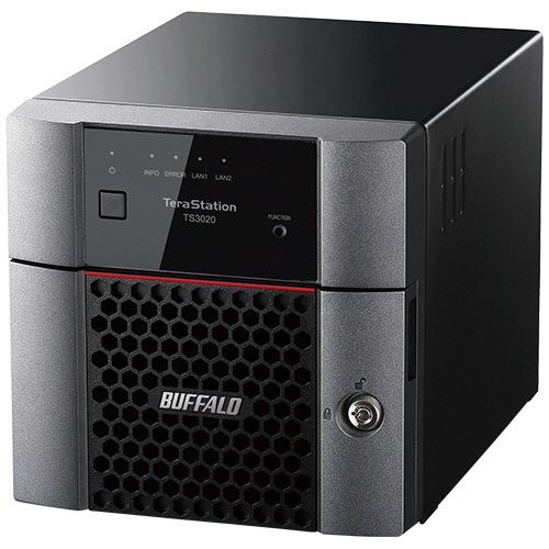 バッファロー　ＴｅｒａＳｔａｔｉｏｎ　ＮＡＳ専用ＨＤＤ搭載　法人向けＮＡＳ　デスクトップモデル　２ドライブ　８ＴＢ　ＴＳ３２２０ＤＮ０８０２　１台1