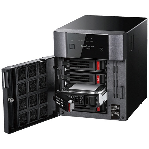 バッファロー　ＴｅｒａＳｔａｔｉｏｎ　ＮＡＳ専用ＨＤＤ搭載　法人向けＮＡＳ　デスクトップモデル　４ドライブ　１６ＴＢ　ＴＳ３４２０ＤＮ１６０４　１台3