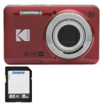 コンパクトデジタルカメラ　ＰＩＸＰＲＯ　レッド　ＦＺ５５ＲＤ２Ａ　＋　８ＧＢ　ＳＤＨＣメモリカード　１セット