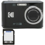 コンパクトデジタルカメラ　ＰＩＸＰＲＯ　ブラック　ＦＺ４５ＢＫ２Ａ　＋　３２ＧＢ　ＳＤＨＣメモリカード　１セット