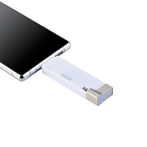 エレコム　Ｌｉｇｈｔｎｉｎｇコネクタ搭載ＵＳＢ３．２　Ｇｅｎ１メモリ　６４ＧＢ　ホワイト　ＭＦ－ＬＧＵ３Ｂ０６４ＧＷＨ　１個4