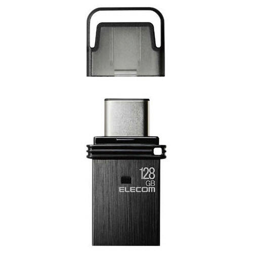 エレコム　キャップ式ＵＳＢ　Ｔｙｐｅ－Ｃメモリ　１２８ＧＢ　ブラック　ＭＦ－ＣＡＵ３２１２８ＧＢＫ　１個1