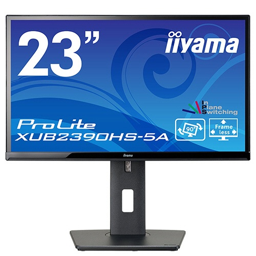 ｉｉｙａｍａ　ＰｒｏＬｉｔｅ　２３型ワイド液晶ディスプレイ　ブラック　ＸＵＢ２３９０ＨＳ－Ｂ５Ａ　１台1