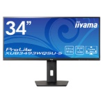 ｉｉｙａｍａ　ＰｒｏＬｉｔｅ　３４型ワイド液晶デイスプレイ　ブラック　ＸＵＢ３４９３ＷＱＳＵ－Ｂ５　１台