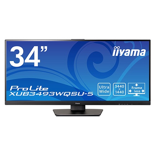 ｉｉｙａｍａ　ＰｒｏＬｉｔｅ　３４型ワイド液晶デイスプレイ　ブラック　ＸＵＢ３４９３ＷＱＳＵ－Ｂ５　１台3