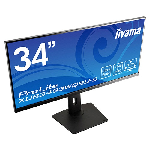 ｉｉｙａｍａ　ＰｒｏＬｉｔｅ　３４型ワイド液晶デイスプレイ　ブラック　ＸＵＢ３４９３ＷＱＳＵ－Ｂ５　１台4