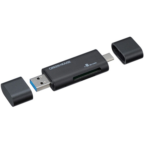 グリーンハウス　ＵＳＢ３．０マルチ接続カードリーダー　ＧＨ－ＣＲＡＣＡ－ＢＫ　１個1