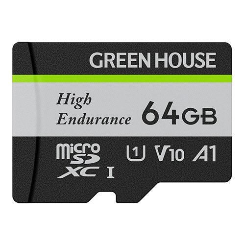 グリーンハウス　ドラレコ・アクションカメラ用　ｍｉｃｒｏＳＤＸＣ　６４ＧＢ　ＵＨＳ－Ｉ　Ｃｌａｓｓ１０　ＧＨ－ＳＤＭ－ＷＡ６４Ｇ　１枚1