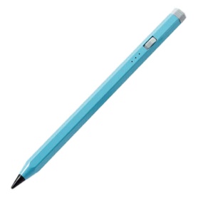 エレコム　充電式アクティブタッチペン／ｉＰａｄ専用／六角軸　ブルー　Ｐ－ＴＰＡＣＡＰＥＮ０１ＢＵ　１本
