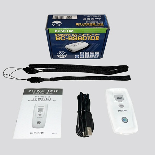 ビジコム　Ｂｌｕｅｔｏｏｔｈ　１次元バーコードリーダー　抗菌仕様　クリーンホワイト　ＢＣ－ＢＳ８０１Ｄ－Ｖ２－ＣＷ　１台7