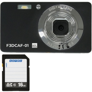 コンパクトデジタルカメラ　Ｆ３ＤＣＡＦ－０１　＋　ＳＤＨＣメモリカード　１６ＧＢ　１セット1