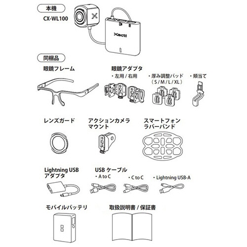 ザクティ　ウェアラブルカメラ　ＣＸ－ＷＬ１００　１台5