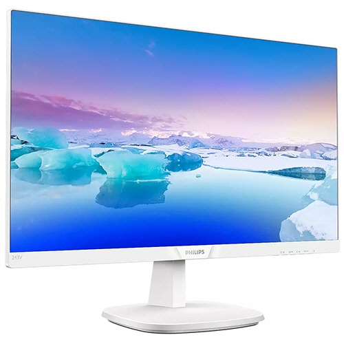 フィリップス　２３．８型ワイド液晶ディスプレイ　スピーカー付　ホワイト　ＩＰＳパネル　５年保証　２４３Ｖ７ＱＪＡＷ／１１　１台2