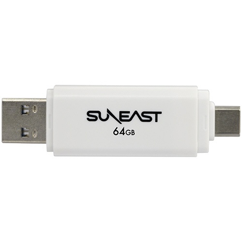 旭東エレクトロニクス　ＳＵＮＥＡＳＴ　ＵＳＢ３．２　フラッシュメモリ　Ｔｙｐｅ－Ａ・Ｔｙｐｅ－Ｃ　両搭載タイプ　６４ＧＢ　ＳＥ－ＵＳＢ３．０－０６４ＧＣ１　１個2
