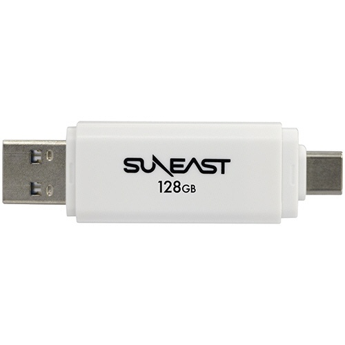 旭東エレクトロニクス　ＳＵＮＥＡＳＴ　ＵＳＢ３．２　フラッシュメモリ　Ｔｙｐｅ－Ａ・Ｔｙｐｅ－Ｃ　両搭載タイプ　１２８ＧＢ　ＳＥ－ＵＳＢ３．０－１２８ＧＣ１　１個2