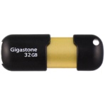 Gigastone USB3.0フラッシュメモリ スライド式 32GB ブラック/ゴールド GJU332GSLJ 1個
