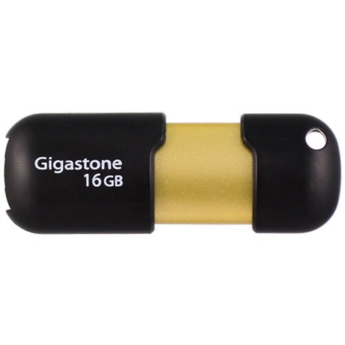 Ｇｉｇａｓｔｏｎｅ　ＵＳＢ３．０フラッシュメモリ　スライド式　１６ＧＢ　ブラック／ゴールド　ＧＪＵ３１６ＧＳＬＪ　１個1