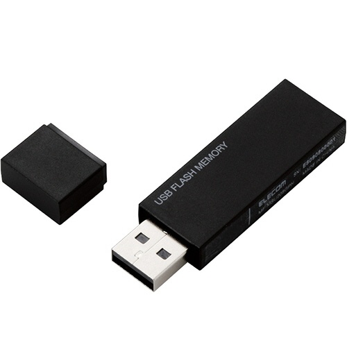 エレコム　キャップ式ＵＳＢメモリ　６４ＧＢ　ブラック　ＭＦ－ＭＳＵ２Ｂ６４ＧＢＫ　１個1
