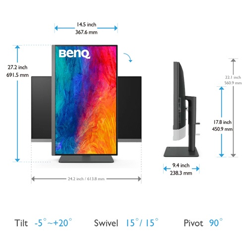 ＢｅｎＱ　２７型　ＡＱＣＯＬＯＲ　４Ｋデザイナーモニター　ＰＤ２７０６Ｕ　１台5