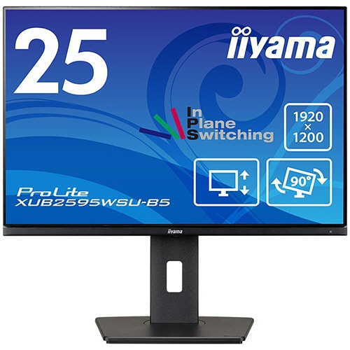 ｉｉｙａｍａ　ＰｒｏＬｉｔｅ　２５型ワイド液晶ディスプレイ　ＸＵＢ２５９５ＷＳＵ－Ｂ５　１台1