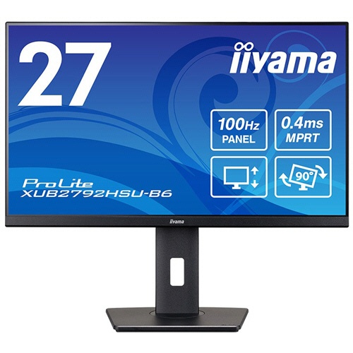 ｉｉｙａｍａ　ＰｒｏＬｉｔｅ　２７型液晶ディスプレイ　ブラック　ＸＵＢ２７９２ＨＳＵ－Ｂ６　１台1