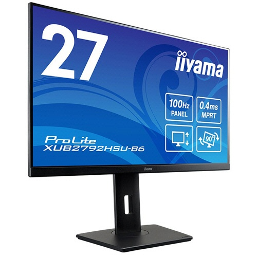 ｉｉｙａｍａ　ＰｒｏＬｉｔｅ　２７型液晶ディスプレイ　ブラック　ＸＵＢ２７９２ＨＳＵ－Ｂ６　１台2